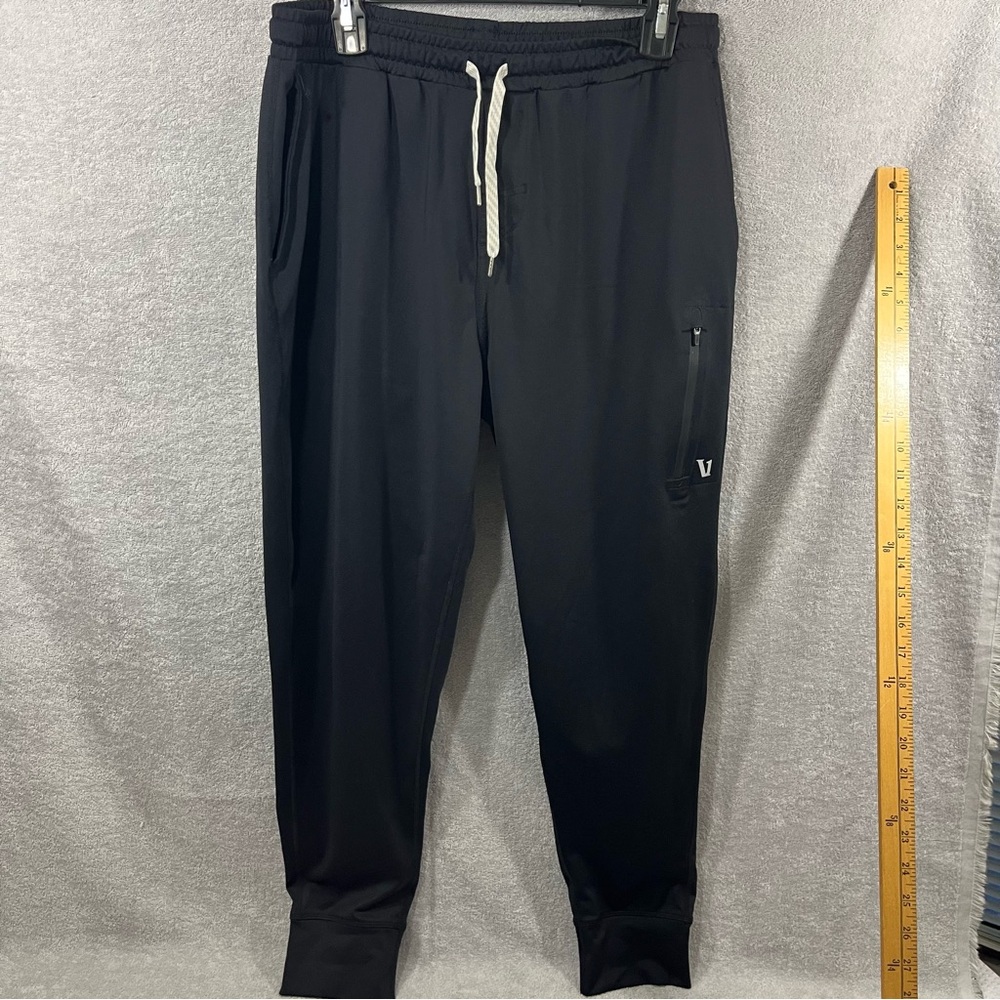 Vuori Sunday Performance Joggers Pants V416 Black Stretch Sz Large